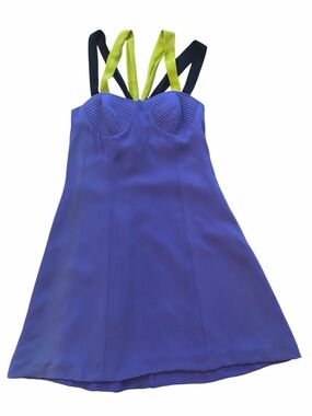 Anya NWT Vintage Silk Bustier Colorblock Strappy Dress